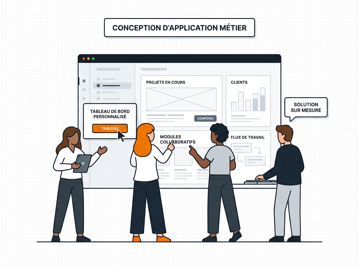 Application web métier sur-mesure - multi-utilisateurs, automatisée et intégrée